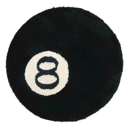 Alfombra Retro Bola 8 de Billar 🎱 - Antideslizante y Suave