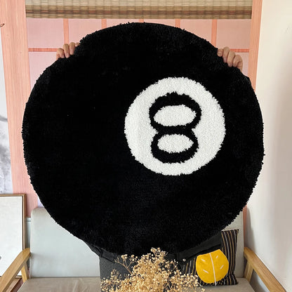 Alfombra Retro Bola 8 de Billar 🎱 - Antideslizante y Suave