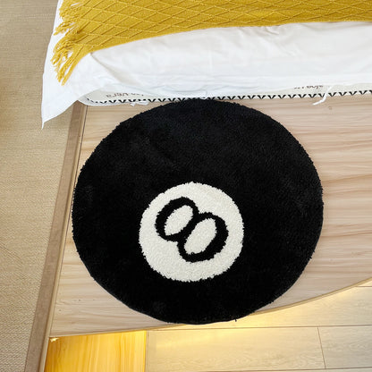 Alfombra Retro Bola 8 de Billar 🎱 - Antideslizante y Suave