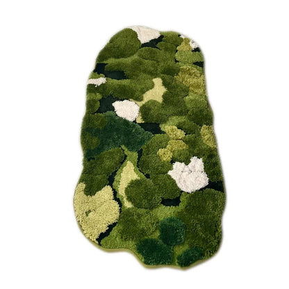 Alfombra Musgo Retro 🌿✨ - Suave y Antideslizante para Baño o Dormitorio